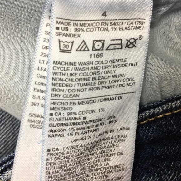 Old Navy Jeans O.G. Loose Fit Straight Leg High Rise Stretch size 4 length 31" - Picture 7 of 8